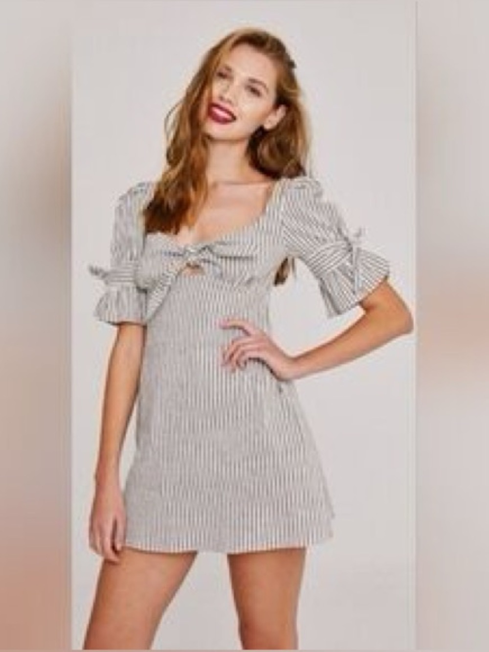 Stone Cold Fox Linen Cotton Blend Dress